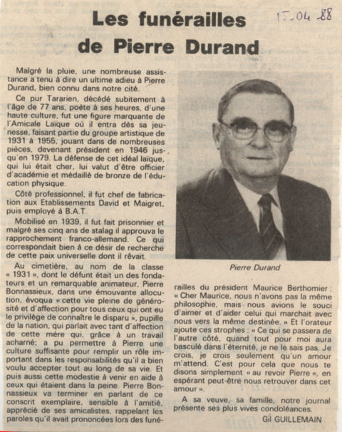 Article Pierre Durand